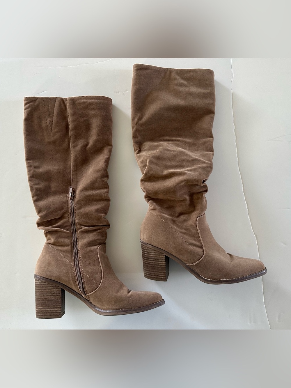 Target Brown Slouchy Women’s Heeled Boots Size 10